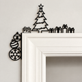 Velvet Sparkle Christmas Frame Decoration